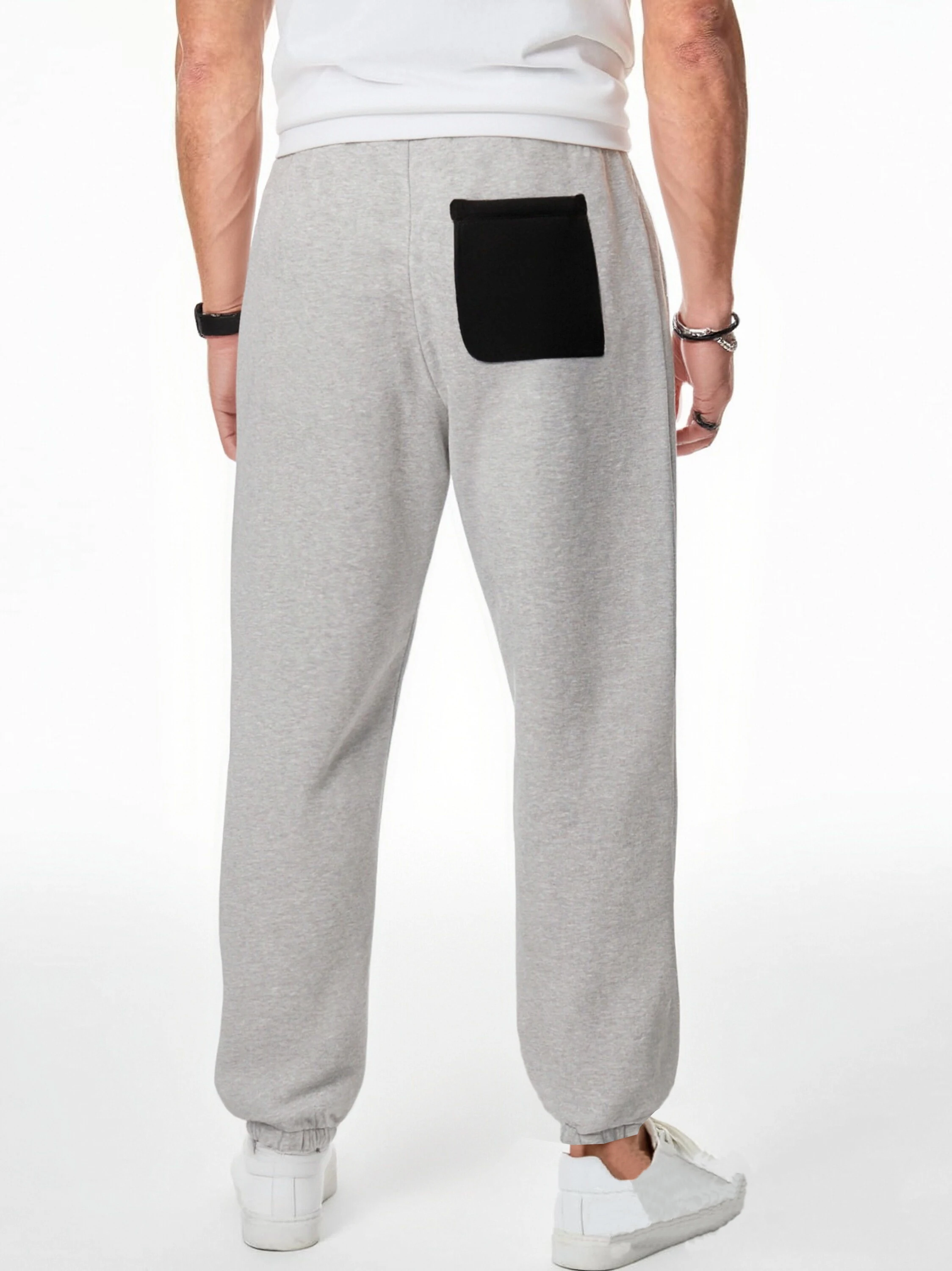 Men Warm Pants With Color Blocking Design Suitable For Cold Weather And Outings Men Fashion Casual Pant Sports Prints Trousers