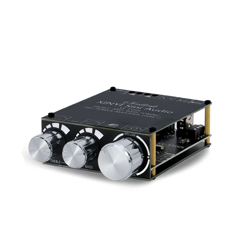 2*100W Power Stereo Amplifier Board BT 5.0 AUX USB 2.0 Channel Class D Home Theater Equalizer Music Receiver Audio Amp