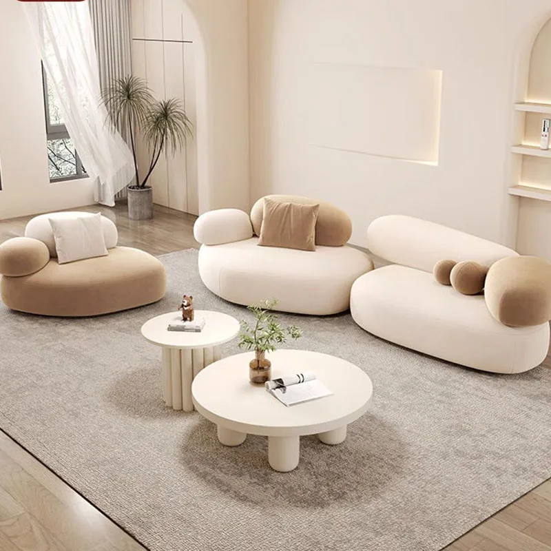 Designerska duża Sofa fantazyjna aksamitna luksusowa lektura Love Seat rozkładana chmurka Nordic Muebles Para Salas Modernos meble