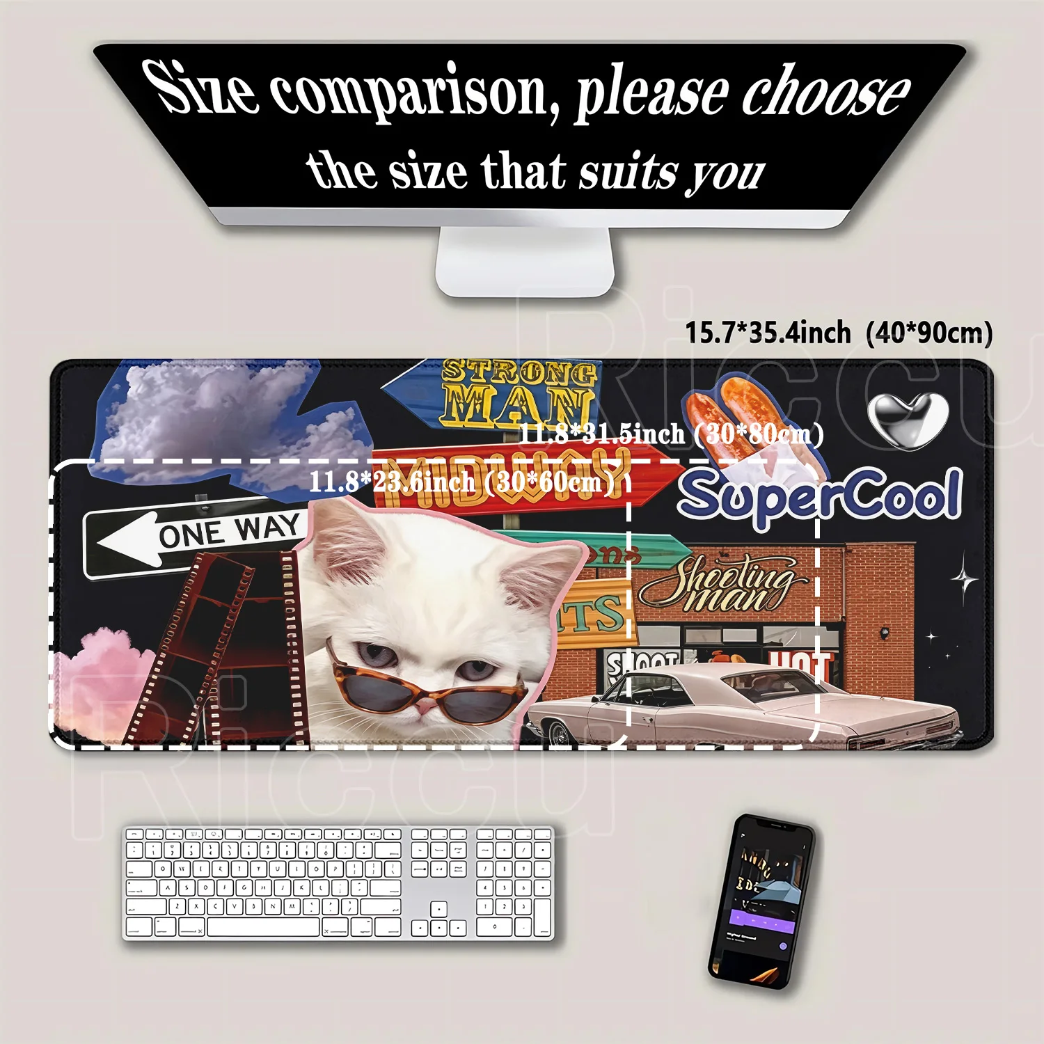 Mousepad de Couro Durável e Fo - Leather Desk Pad avaliação e preço