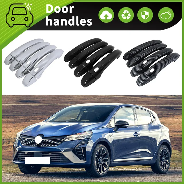 For models 23-24 Renault Clio E-Tech UK Door Handle Decorative Door Bowl Handle Scratch Resistant Accessories