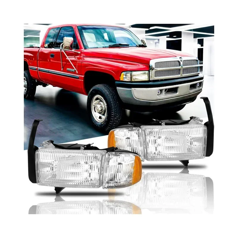 Headlight Head Light for Dodge Ram 1994 1995 1996 1997 1998 1999 2000 2001 2002 Without Lamp