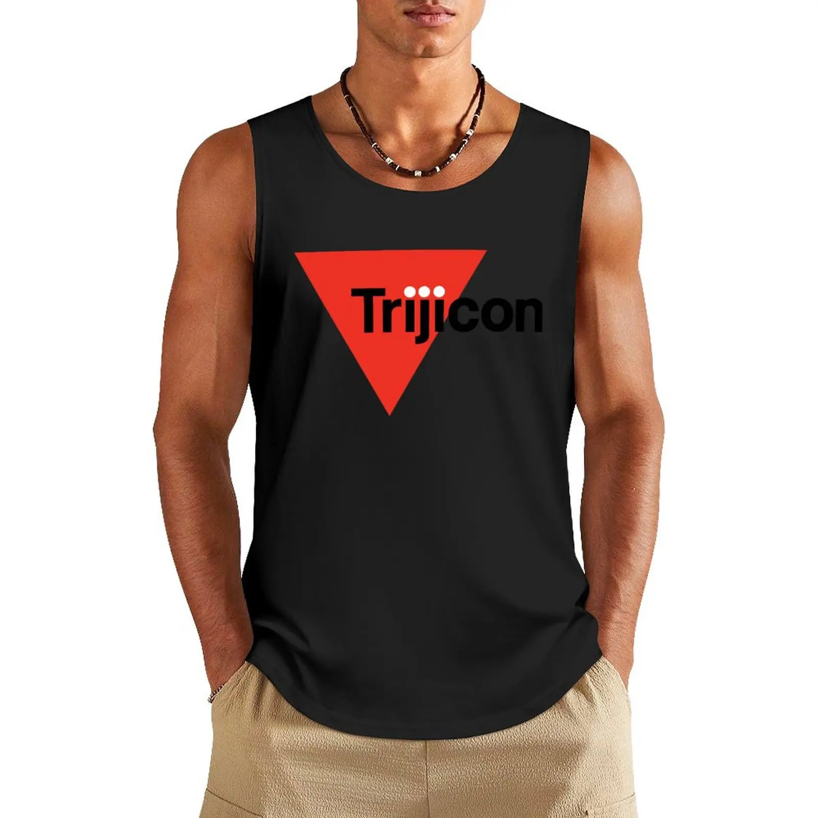 Trijicon logo Tank Top anime gym clothes man