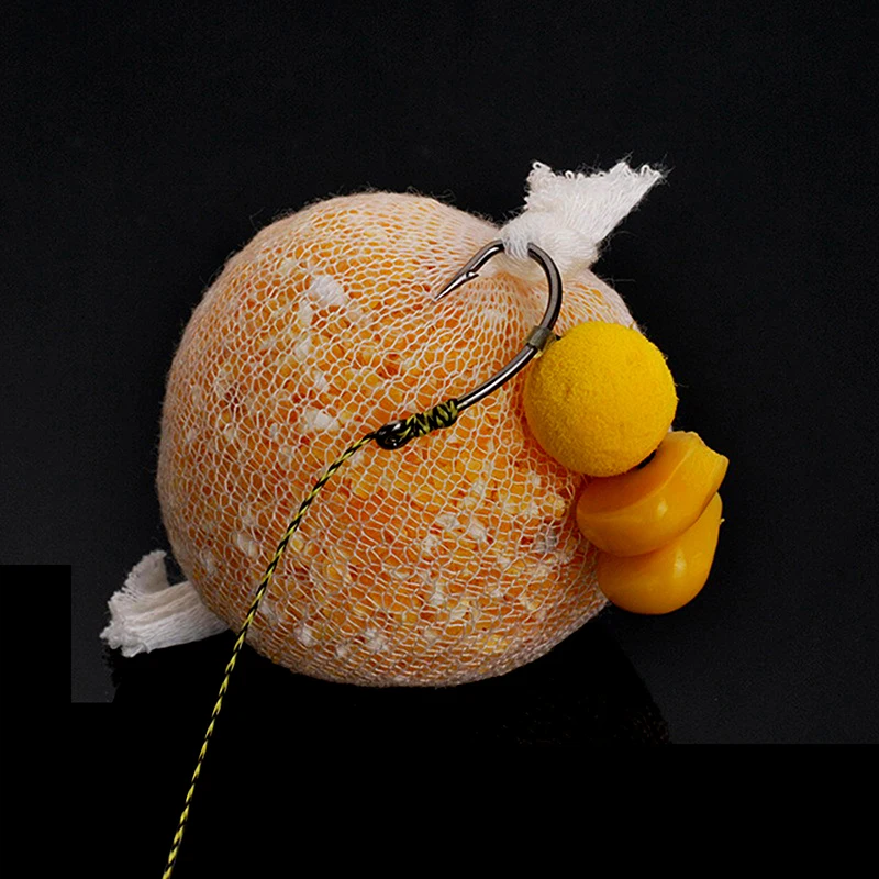 1Pc Fishing Feeder PVA Water Dissolving Narrow Mesh Tube Net Carp Lures Refill Plunger Bar Tackle Carp Fishing Feeder