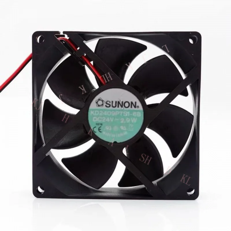 

N FOR SUNON KD2409PTS1-6B 9025 DC24V 2.9W 9CM 2-Wire Inverter Cooling Fan
