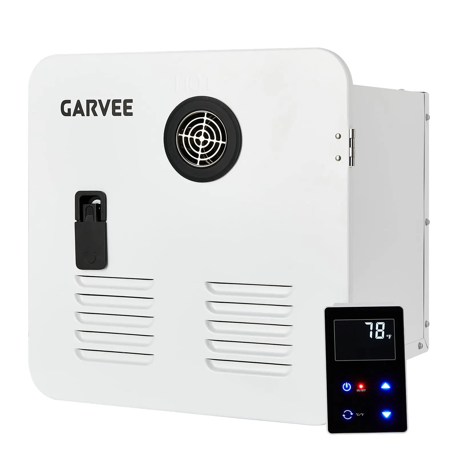 On-Demand RV Tankless Propane Water Heater - Iron & Copper Construction - Copper Heating Element - Outdoor Use for Camper Trailer & Motorhome - 42,000/55,000/65,000 BTU