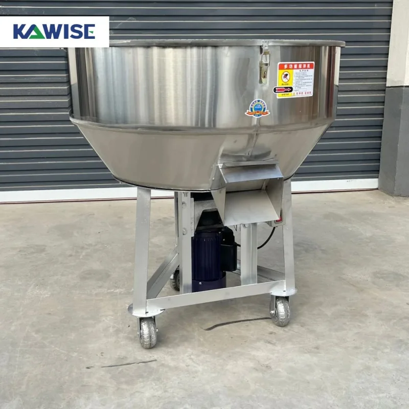 

Electric Stainless Steel Mixer Flat Bottom Design Custom Voltage For Poultry Pig Cattle Feed Mixing