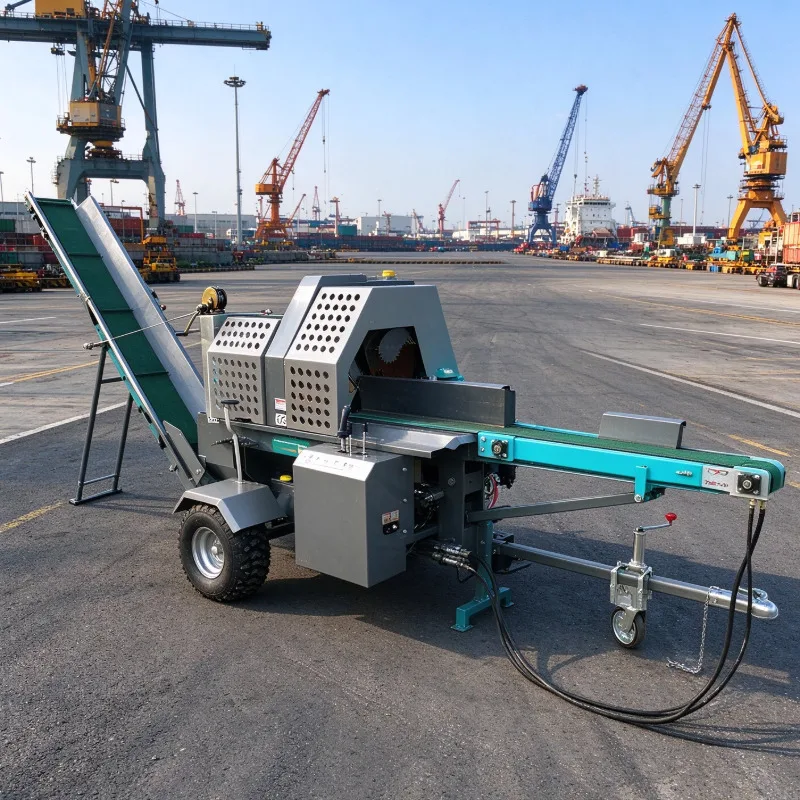 Low Price China Factory Diesel Wood Splitter: Heavy-Duty 40-Ton Log Splitting Machine for Large-Scale Firewood Production