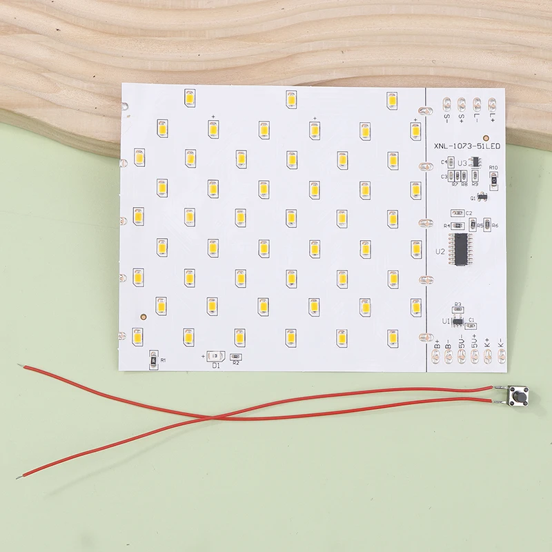 3.7 فولت الشمسية لهب LED مصباح PCBA مقلد الشعلة الشمسية مصباح الشعلة مصباح تحكم لوحة دوائر كهربائية 51 قطعة LED #4