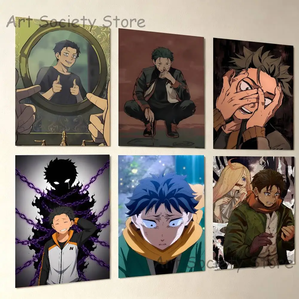 R-Re-Zero Subaru Poster Prints Wall Art Painting Picture Gift Living Room Bar Restaurant Dec Sticker Large