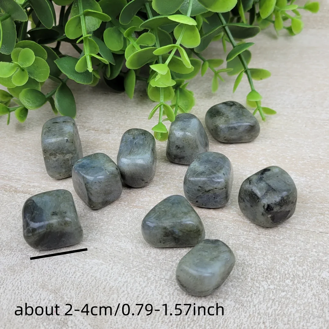 3/5/8pcs Flash Blue Light Labradorite Tumbled Stones Natural Polished Crystal Mineral Specimen Energy Healing Room Ornament