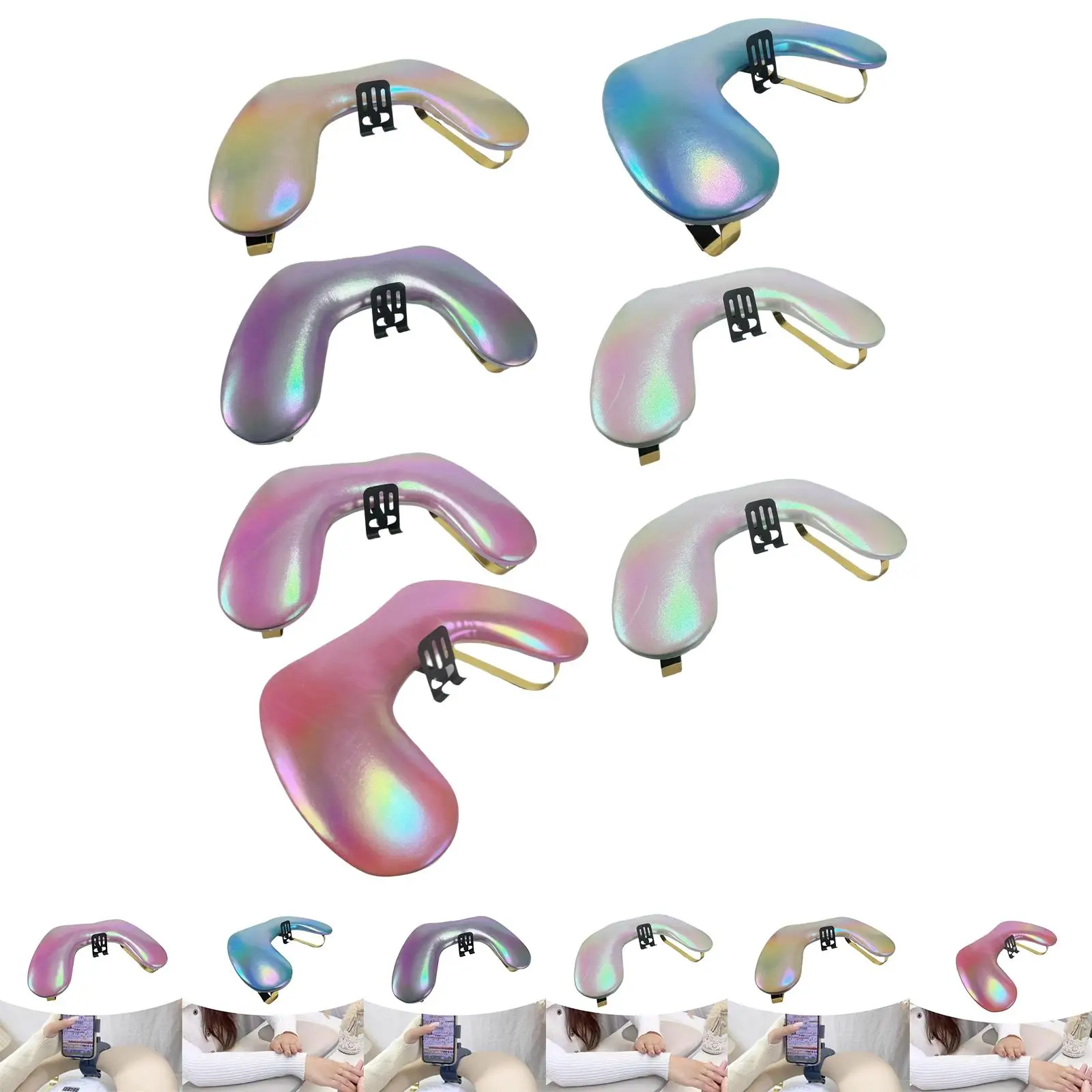 

Nail Art Hand Rest Comfortable Support with Phone Stand Soft Sponge Filling Manicure Tool Accessories for Gifts Nails Techs