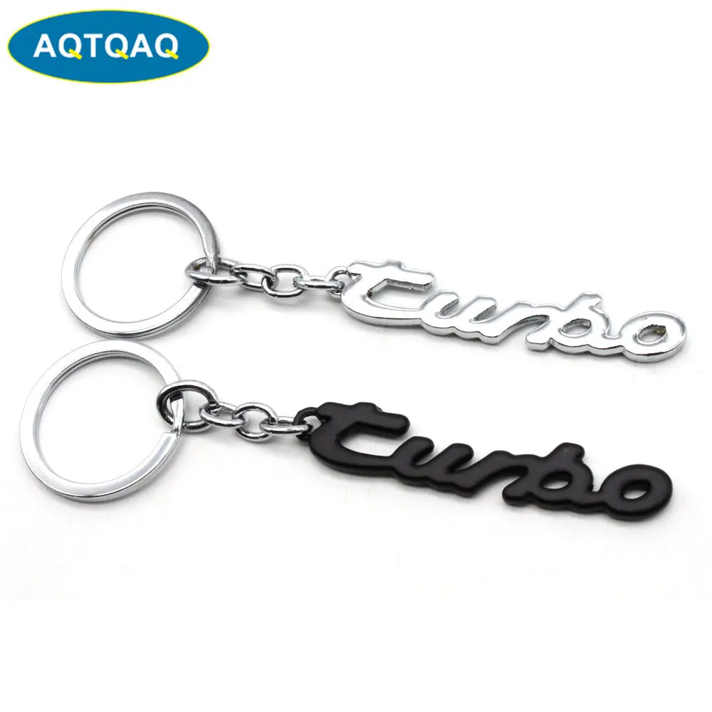 

1Pcs TURBO Key chain Men Gift Car Key Rings Women Metal Keychain Lovers Jewelry key holder