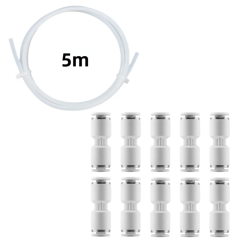 2/5/10PCS 3D Printer Accessories Teflon Feeding Tube Connector, Feeding Tube 2/5m, Suitable for Bambu Lab X1/X1C/X1E/P1PP1S