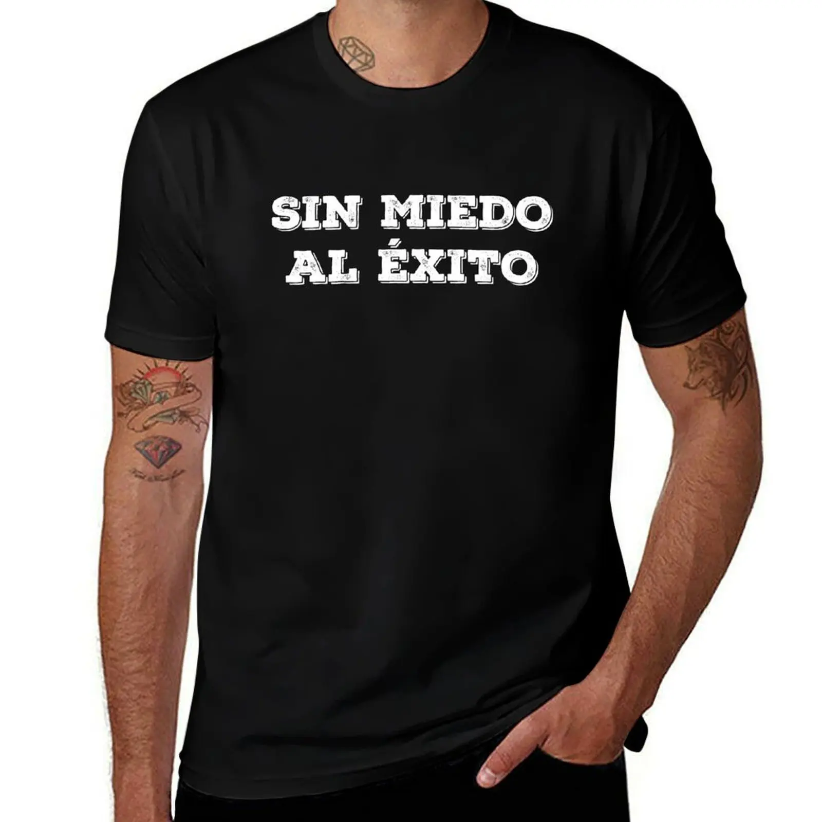 Sin miedo al exito. No fear of success. T-Shirt Plus Size Solid Color T-Shirt