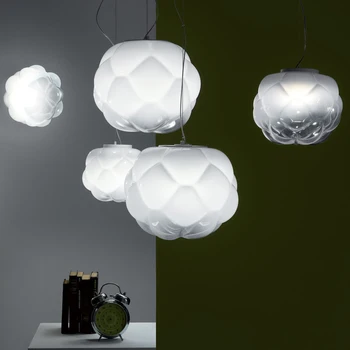 Italy designer bubble glass ball Pandent light Led ceiling chandelier suspension hanging lamp for living dining room hall