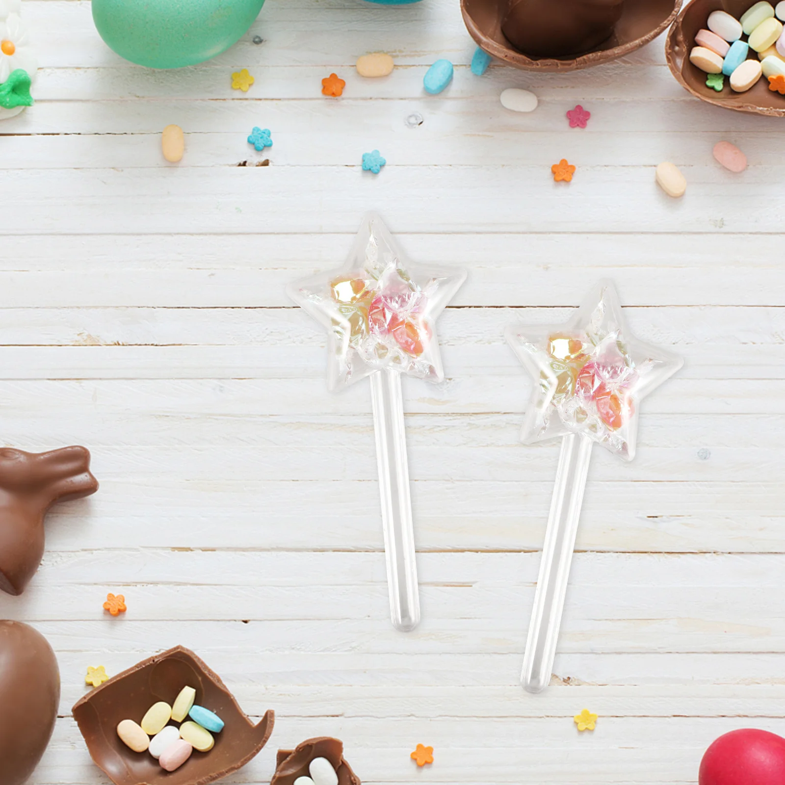 

10Pcs Delicate Star Candy Box Transparent Party Favor Treat Box Versatile Storage for Chocolates Weddings Birthdays