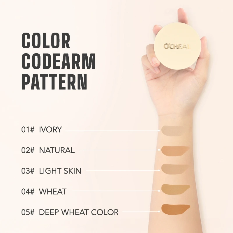 1PC high coverage, waterproof, oil control, long-lasting concealer, suitable for all skin types, showing perfect skin makeup
