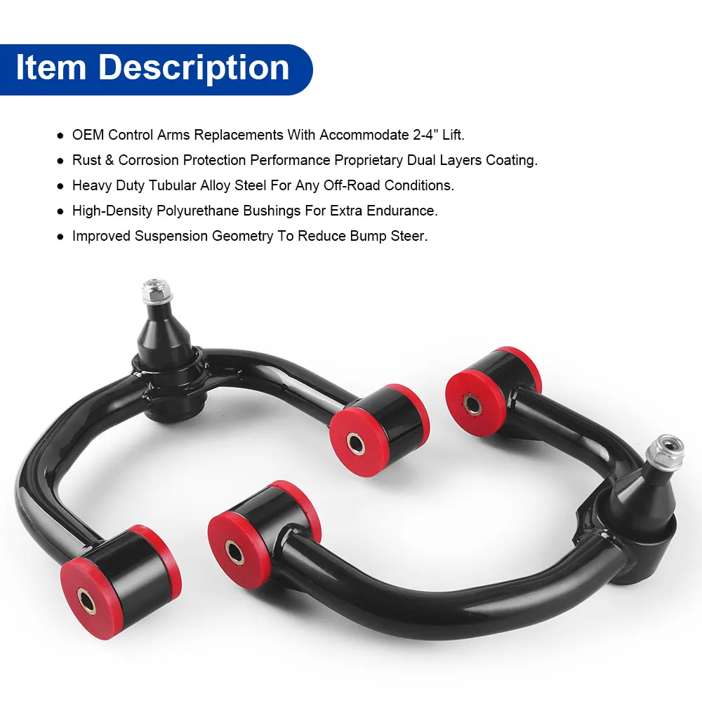 Front Upper 2-4 "Lift Control Arms Voor Ford F-150 4WD 2WD 2009-2022 Rechts & Links controle Arm