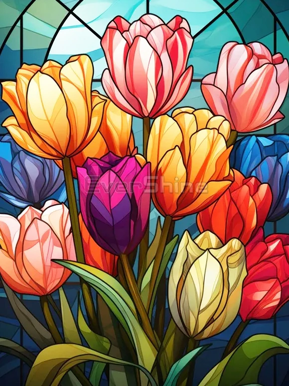 EverShine 5D DIY ダイヤモンドモザイクライラックロータス新着絵画花