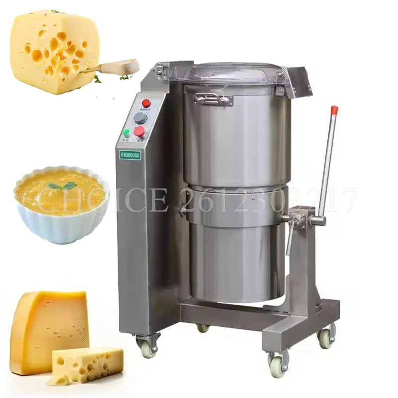 Commercial Fruit Beater Vegetable Cutter Stainless Steel Fresh Meat Chopper Cheese Blender and Cream Emulsified Fruit Slurry