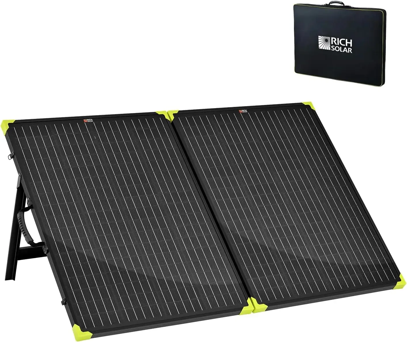 200W Briefcase Solar Panel Portable Foldable Built-in Robust Kickstand Ideal for Solar Generators and Power Stations