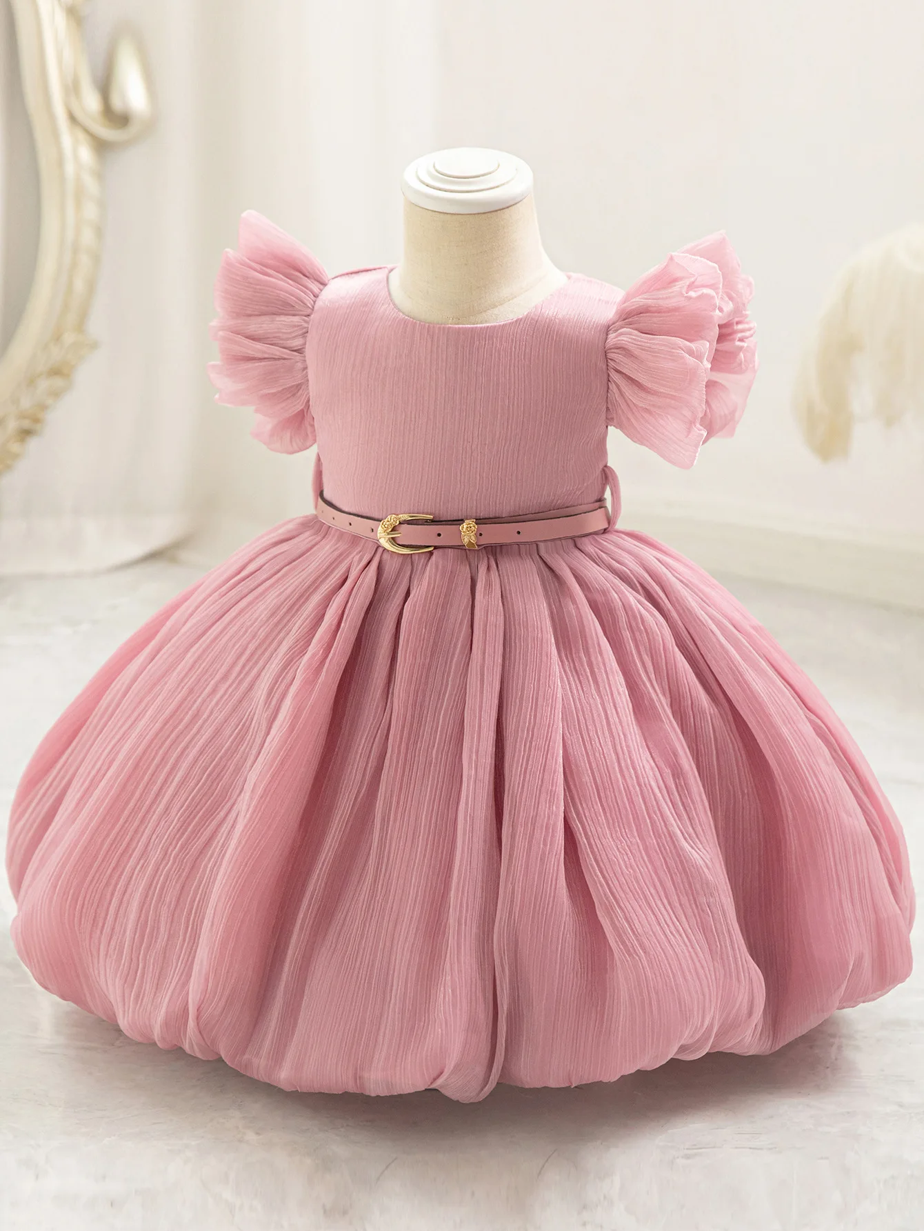 New Children's Evening Dress Princess High-end Bubble Birthday Party Performance Girls' Formal Dress