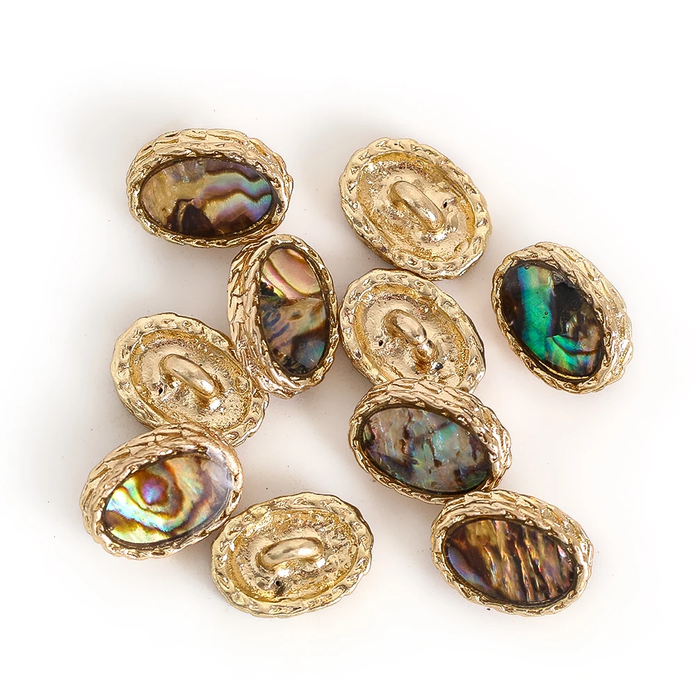 

6pcs Colored Shell Shank Button DIY Crafts Phnom Penh fashions Light luxury style Jeans Shirt Sewing Supplies