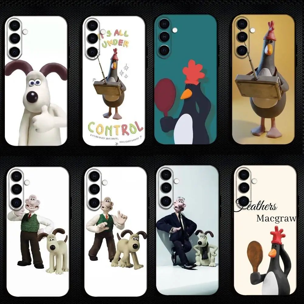 

W-WallaceS Cute G-Gromit Phone Case For Samsung Galaxy A73,A72,A71,A70,A53,A52,A51,Others Soft Black Shell