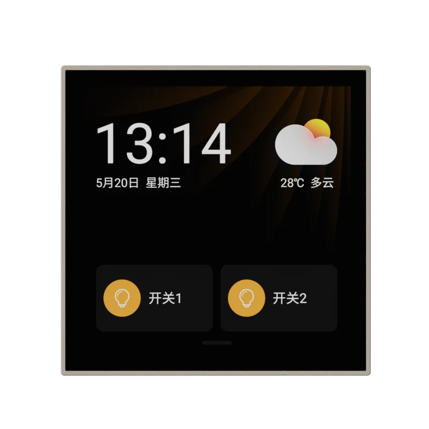 LTECH BLE 5.0 SIG Mesh 4-inch LED Screen Smart Home Intelligent Centre Control Touch Panel Gateway
