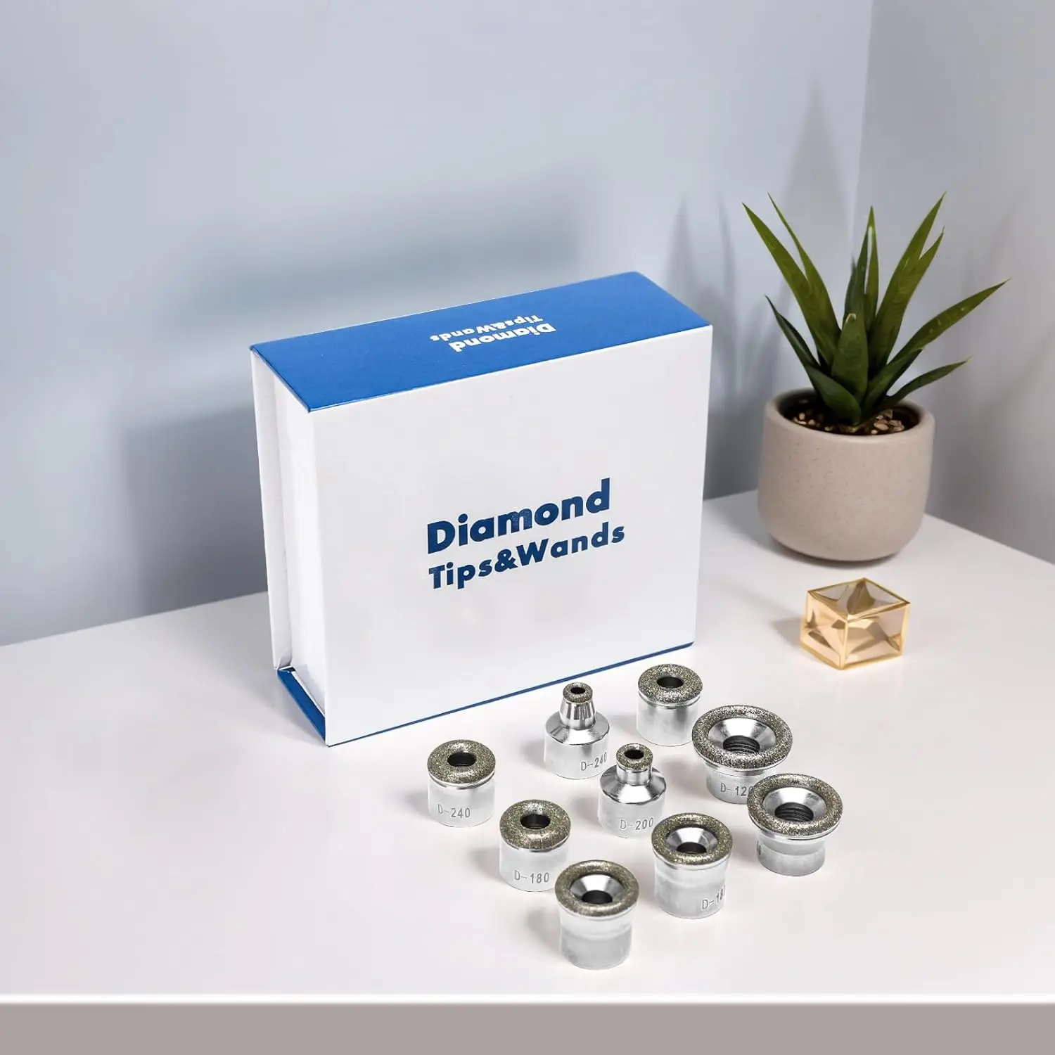 Diamond Dermabrasion Accessories Replacements Tips, Facial Exfoliator Tool for Home, Replacement Head for Beauty Machine