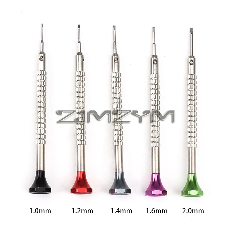 Tournevis de montre en acier inoxydable, tailles assorties, tournevis précis, Kit d'outils de réparation de bijoux pour horloger bijoutier 5 pièces/ensemble