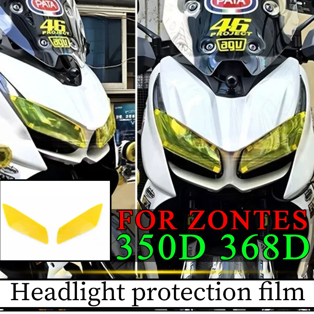 Multi-Colored Headlight Protection Films For Fit ZONTES 350D 368D