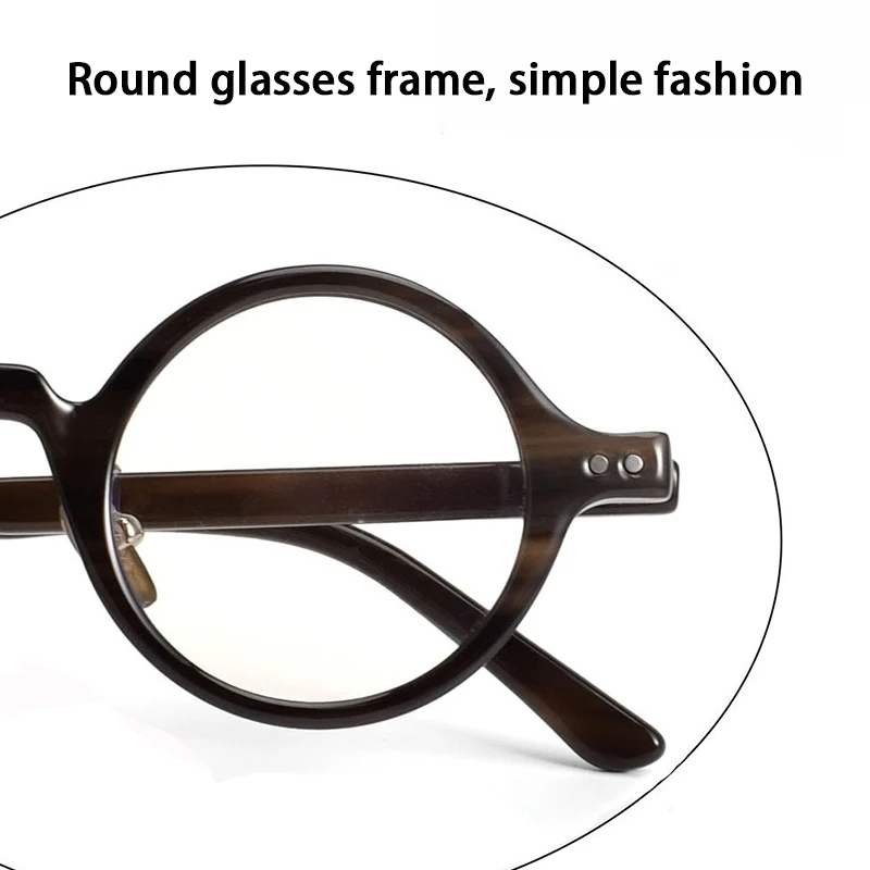 Top quality Round frame Buffalo Horn Glasses Frame Women artsy vintage handmade men horn glasses can be customized prescription