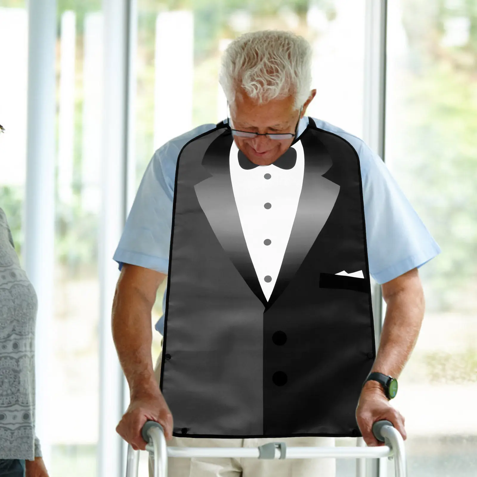 Waterproof Adult Bibs Mens Womens Senior Clothing Protector Absorbent Disposable Bib Special Needs Disabled Adults Eating Smock