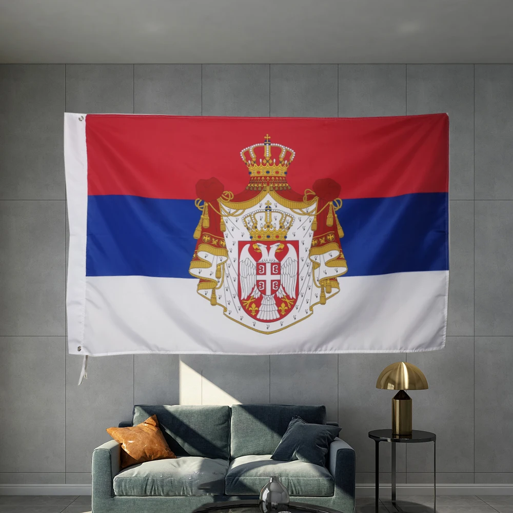 Serbia Flag Europe National Republika Srpska Ensign Banner Civil Serbian River Flotilla Armed Forces Standard of the President