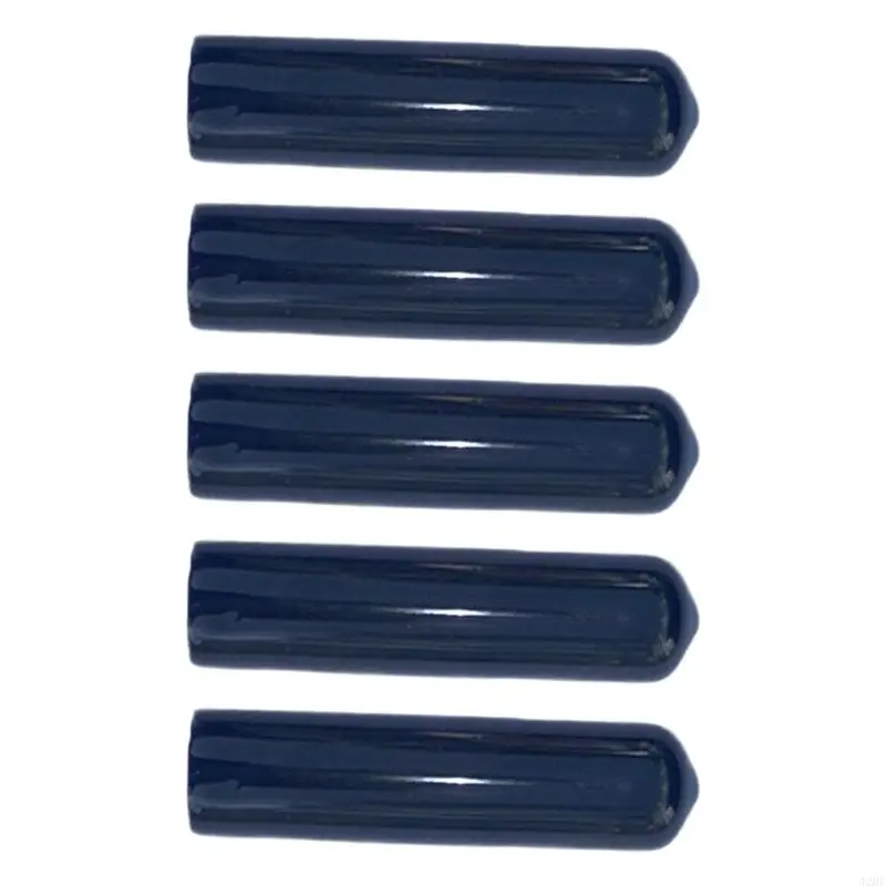 

J2HE 5Pcs Pool Cue Tip Cover Light weight Protective Caps Soft Snooker Tip Cover