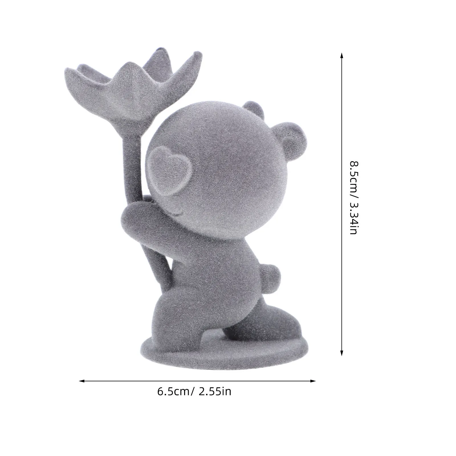 ของตกแต่งบ้านรูปหมีขนปุย วัสดุนุ่ม ฉากโรแมนติกสำหรับการขอแต่งงาน ที่วางดอกไม้แห้ง สำหรับห้องนั่งเล่น ห้องนอน โต๊ะทำงาน