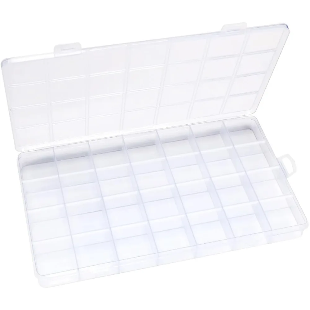 

28 grid bead storage box, craft storage box, acrylic storage box