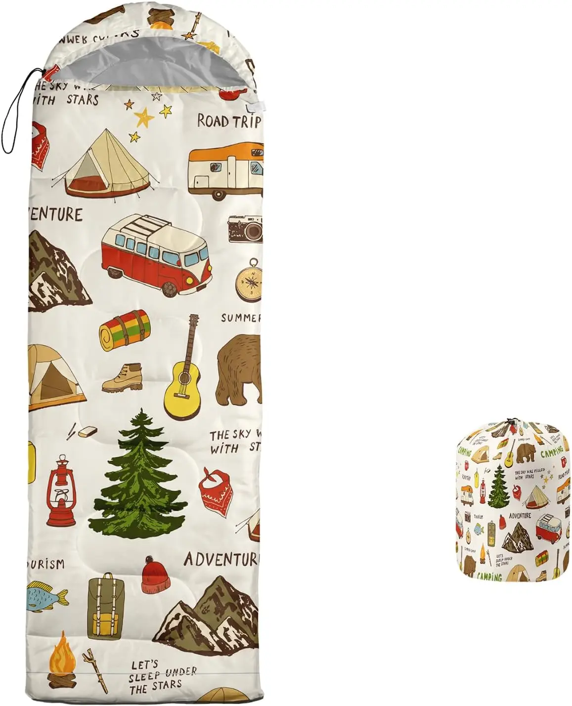 Kids Outdoor Sleeping Bag - Waterproof, Lightweight & Compact for Camping, Backpacking, Hiking