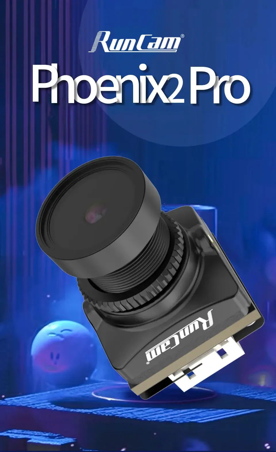 SmCpRunCam Phoenix 2 Pro 1500TVL High Resolution Night Vision With Ultra-Low Light Clarity 850nm