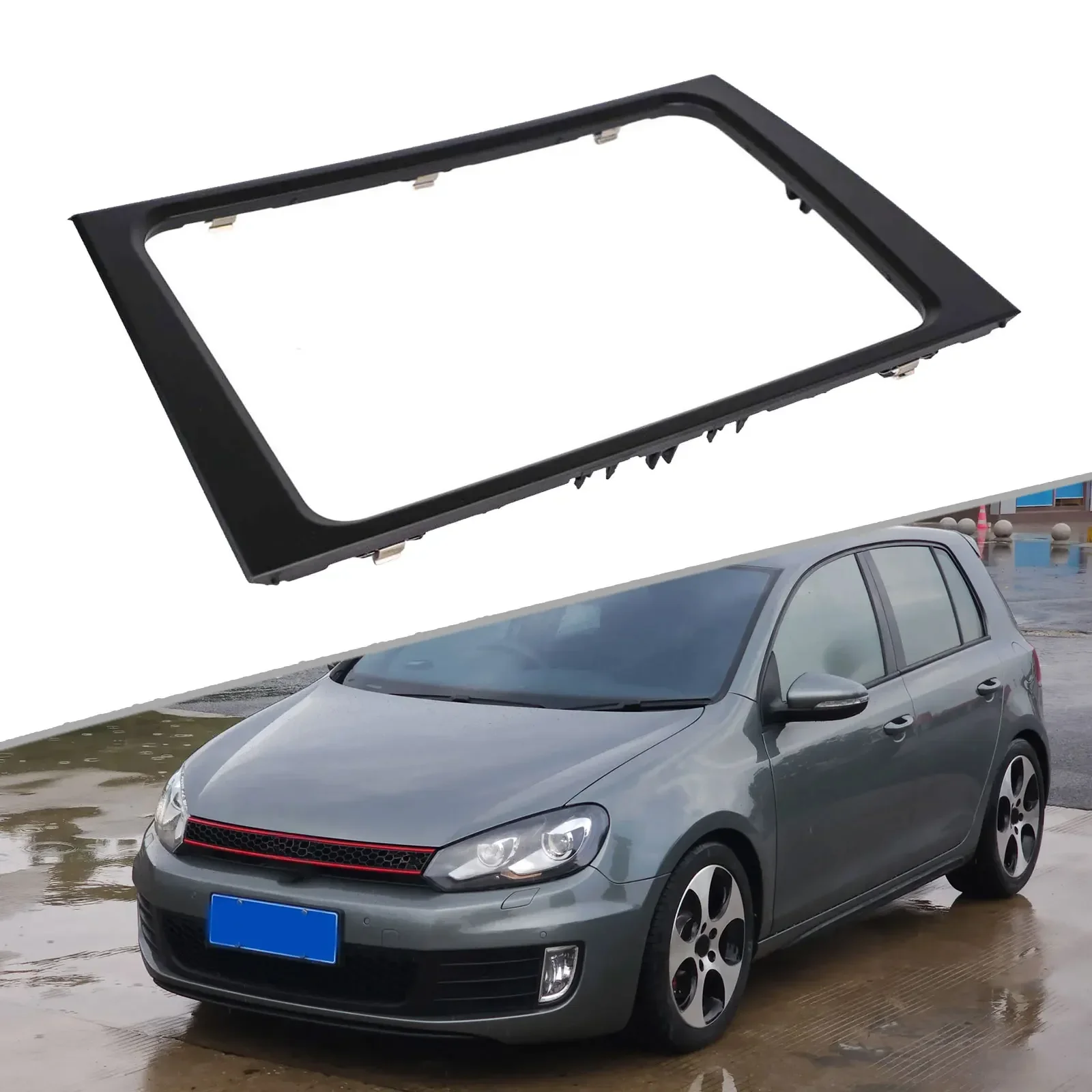 

ABS Trim Автомобильная отделка компакт-дисков Улучшение интерьера автомобиля, как показано на рисунке Номер OEM, совместимость с MK6 для GTI