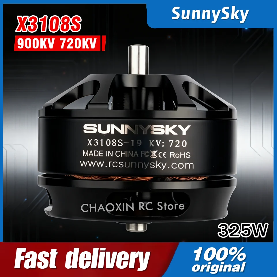 

SUNNYSKY X3108S 900KV 720KV 325W Outrunner Brushless Motor Efficient Shaft Disk Motor for Multi-rotor Quad-copter