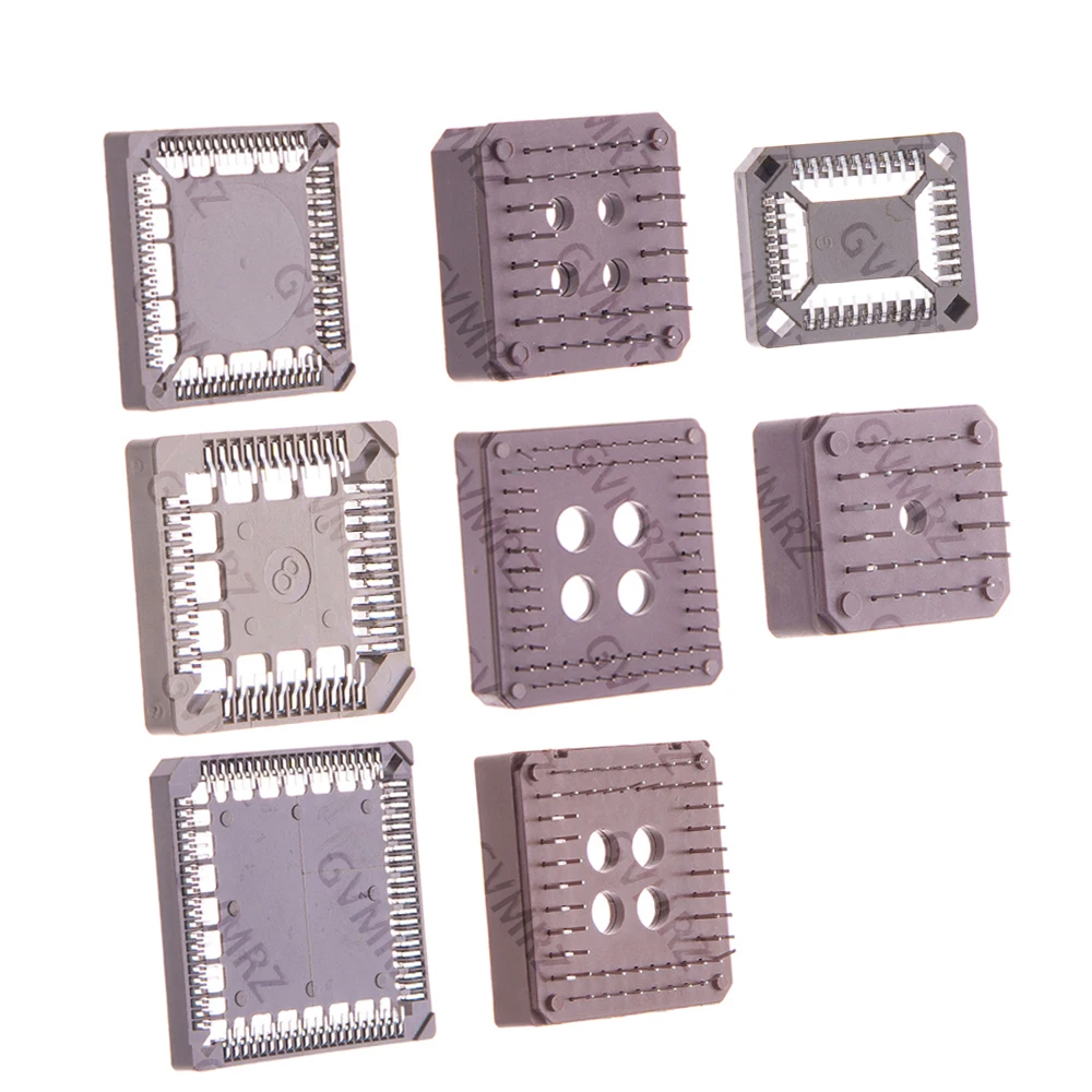 5PCS/10PCS PLCC PLCC32/44/68/84 IC Socket Assortment  Through Hole & SMD PCB Mount Adapter Kit SMD DIP