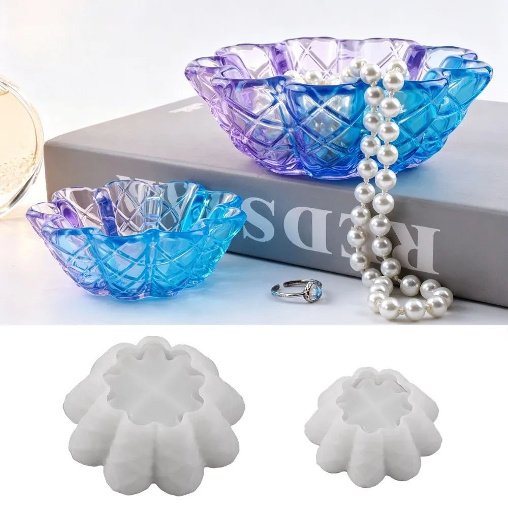 High Quality Multi-Purpose Silicone Mold Reusable Versatile Candle Cup Mold Easy Release Flower Shape Mold for DIY Craft