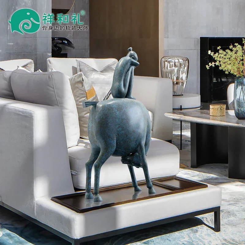 YY Living Room Creative Figure Sculpture Villa Soft Furnishings Furnishings