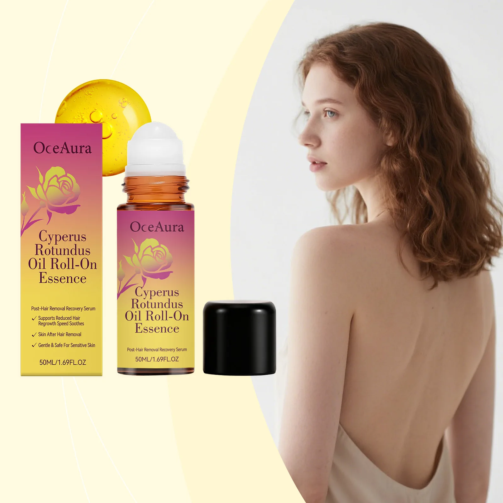 

Cyperus Rotundus Ball Essential Oil, Deeply Moisturizing and Brightening Dry Skin, Ice Ball Fragrance Skin Care Oil