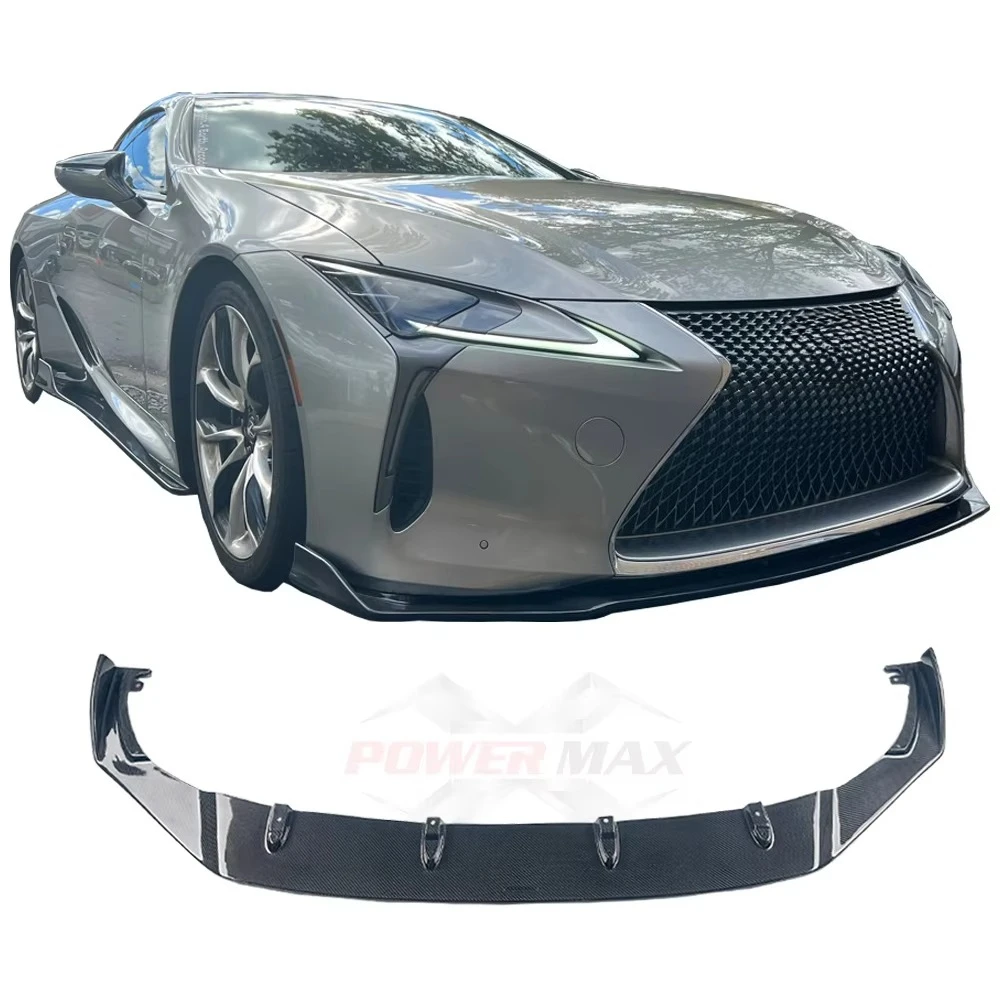 Real Carbon Fiber Front Lip Fit for Lexus Lc500 Lc500h  Body Kit Front Bumper Lip