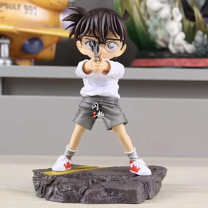 

Conan Edogawa 18cm Action Figure Anime Model Ornament GK Collectible Statue Toy for Fans by Anita Hailey Vi Graythorn Haibara Ai