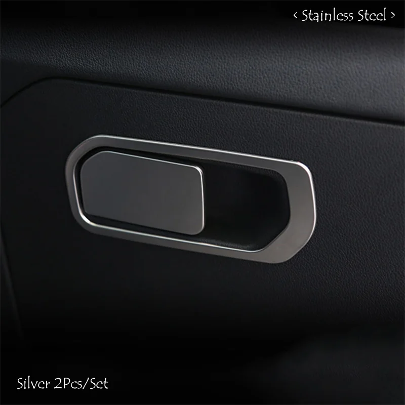 Car co-pilot Storage Glove Box Handle Frame Stickers  Cover Styling 2Pcs/Set For Haval F7/F7X 2019 2020 2021 Accessories